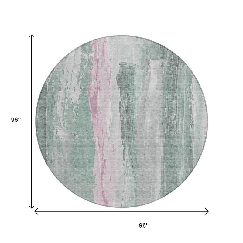 HomeRoots Abstract Transitional Rectangle Outdoor Rug