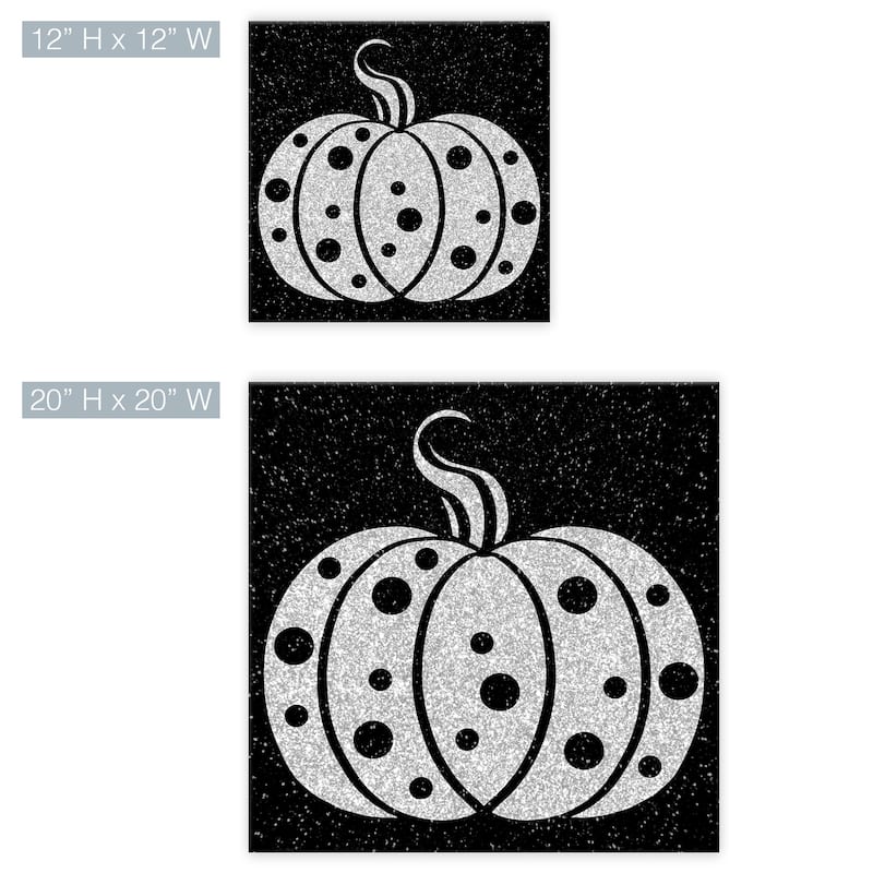 ChiChi Décor 'Glamoween Pumpkin II' Halloween Canvas Wall Art