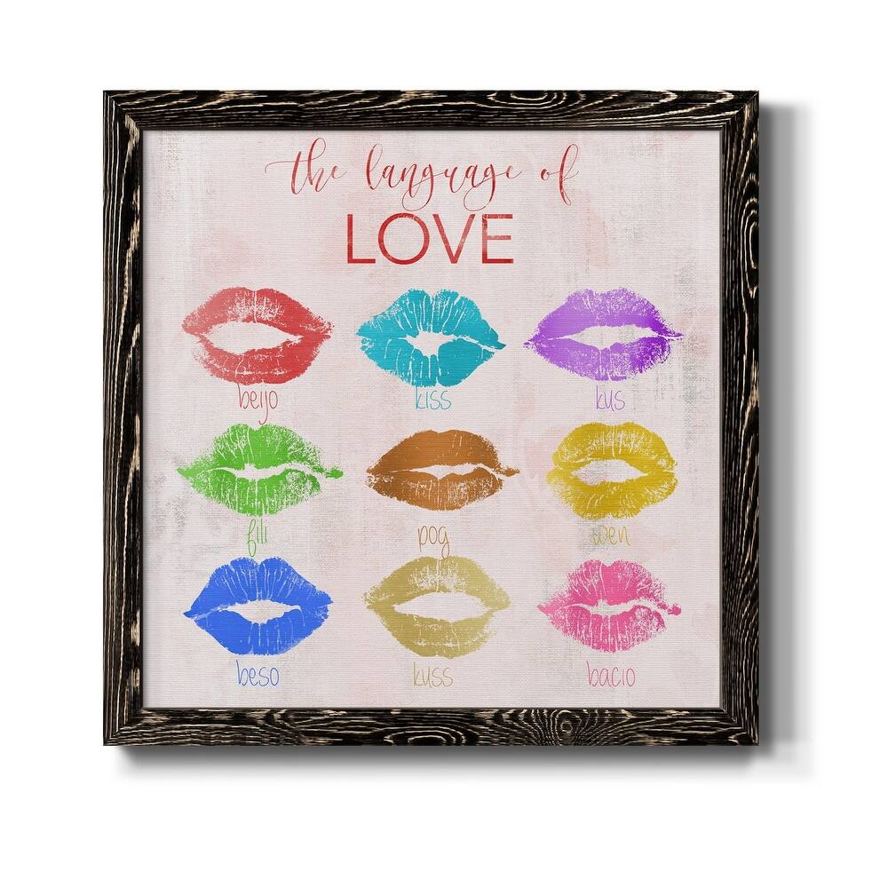 Rainbow Kiss-Premium Framed Canvas - Ready to Hang