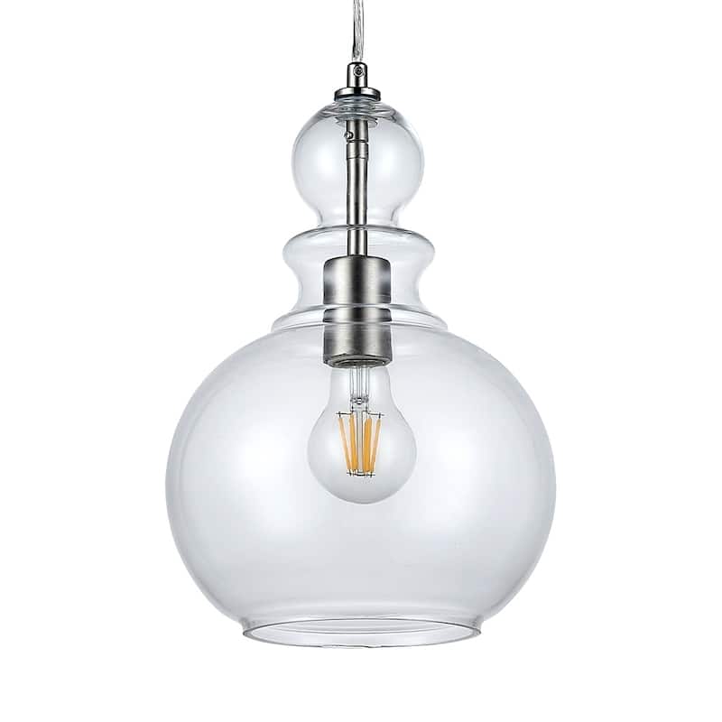1 LT Pendant with Clear Glass Shade 75W BULB NOT INCLUDE
