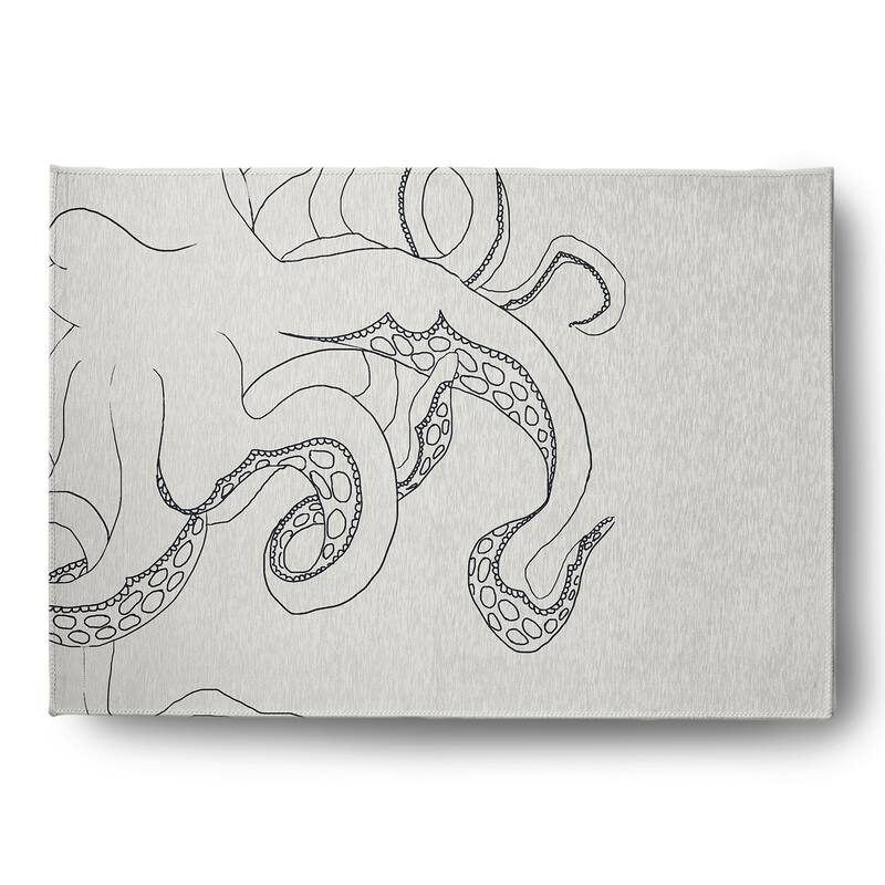 Gus Nautical Chenille Rug - White - 5' x 7'