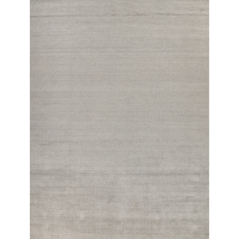 EXQUISITE RUGS Sanctuary Hand-loomed Bamboo Silk/Wool Light Taupe Area Rug.