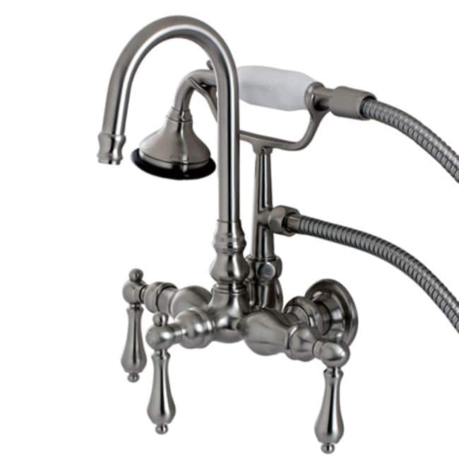 Kingston Brass Aqua Vintage Wall Mounted Clawfoot Tub Filler with