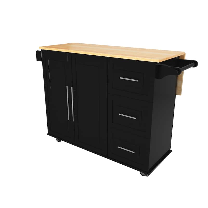 Kitchen Island Cart - Black