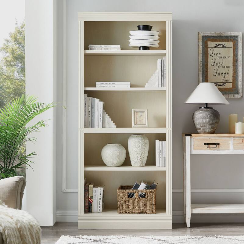 Halston 72.5" Tall Modular Bookcases Bookshelves 5-Tier Display Shelves Organizer and Storage