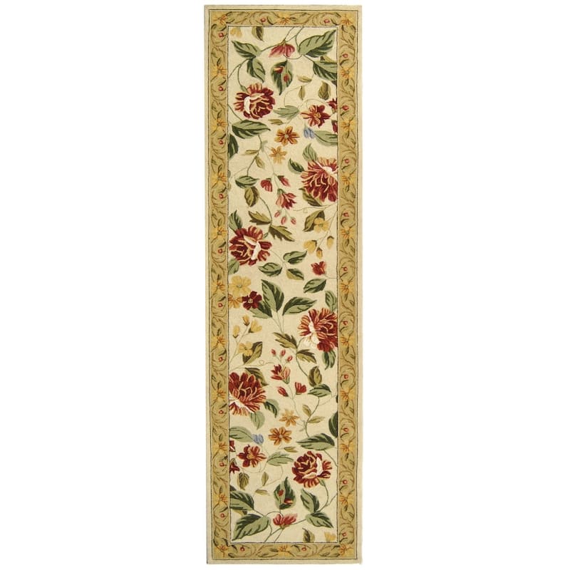 SAFAVIEH Handmade Chelsea Faigel French Country Floral Wool Rug