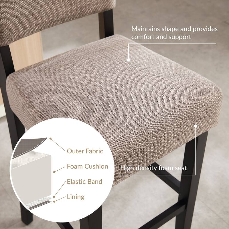 Leick Home Brax Upholstered Counter Height Barstool