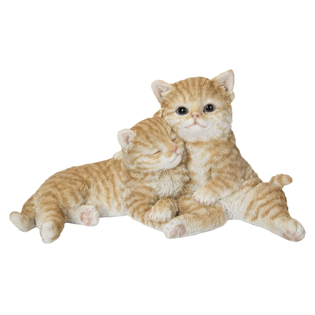 12.25" Couple Kitten Outdoor Garden Statue