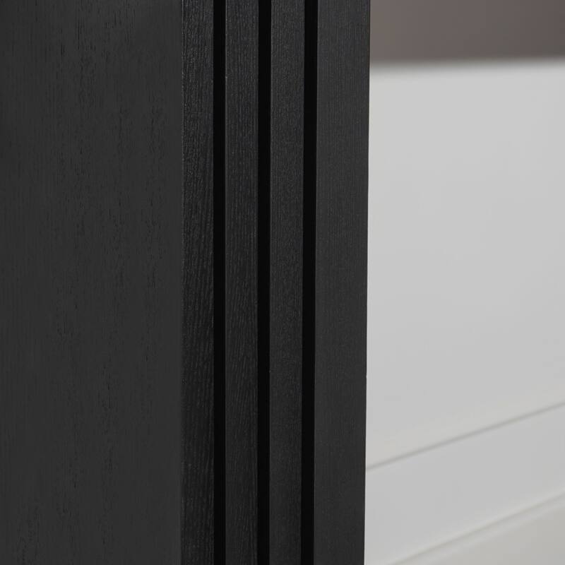 Modern Minimalist Wooden Console Table, Hallway Tables with Curved Legs