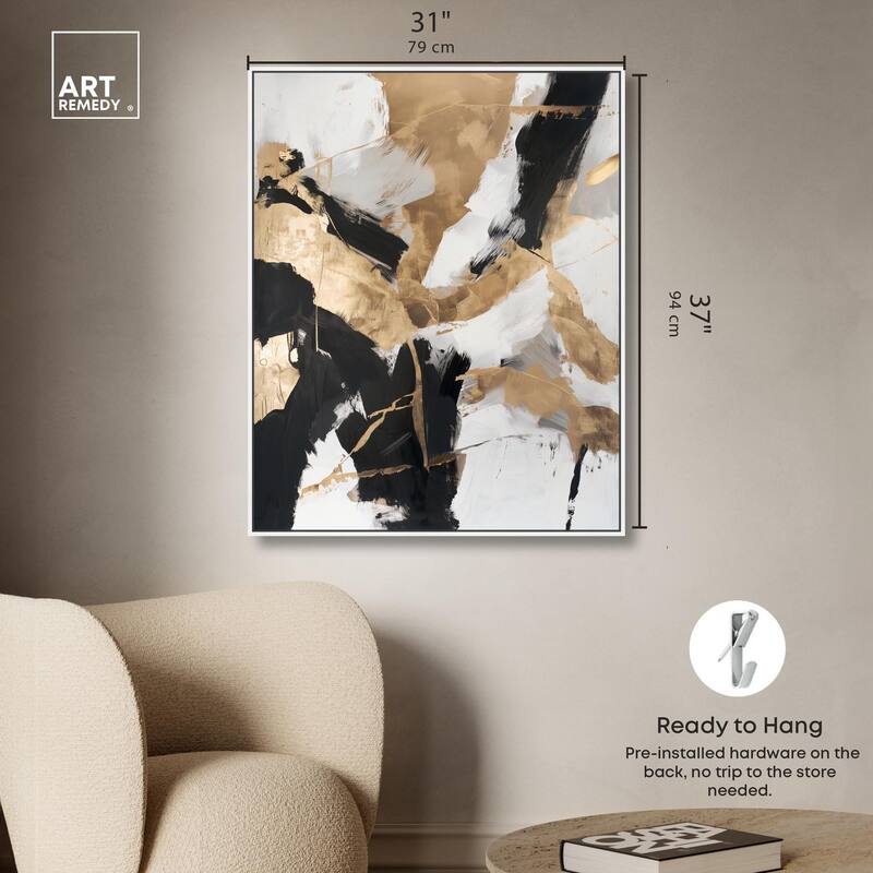 Cracked Gilt II Canvas by Art Remedy