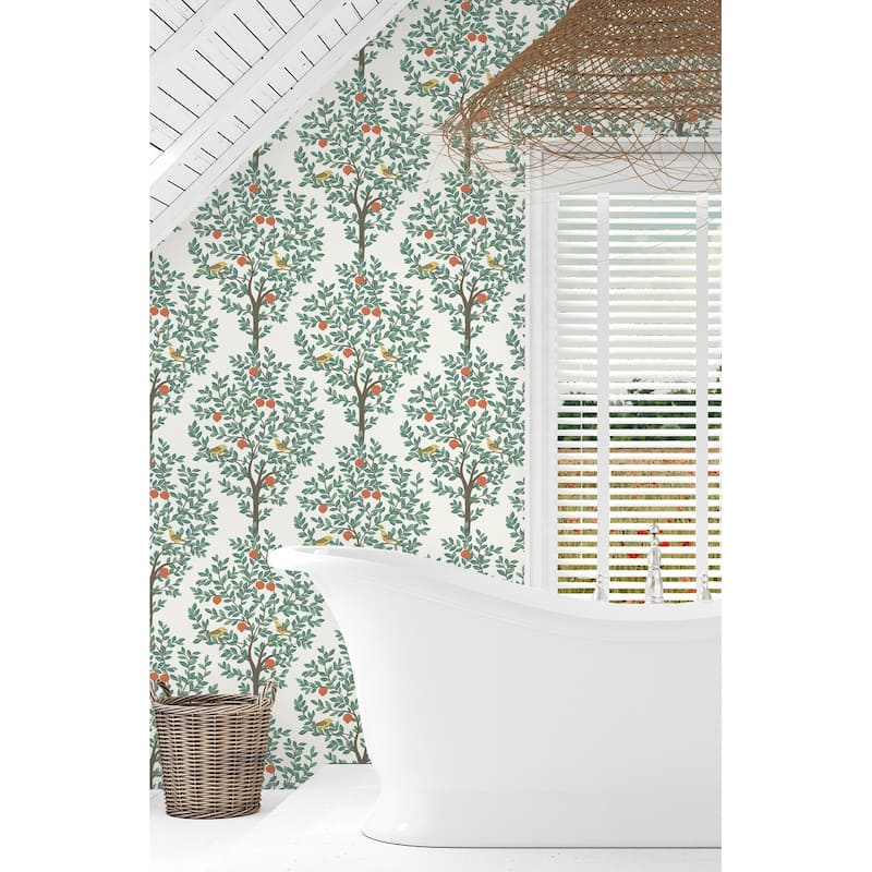 NextWall Fruit Tree Peel and Stick Wallpaper