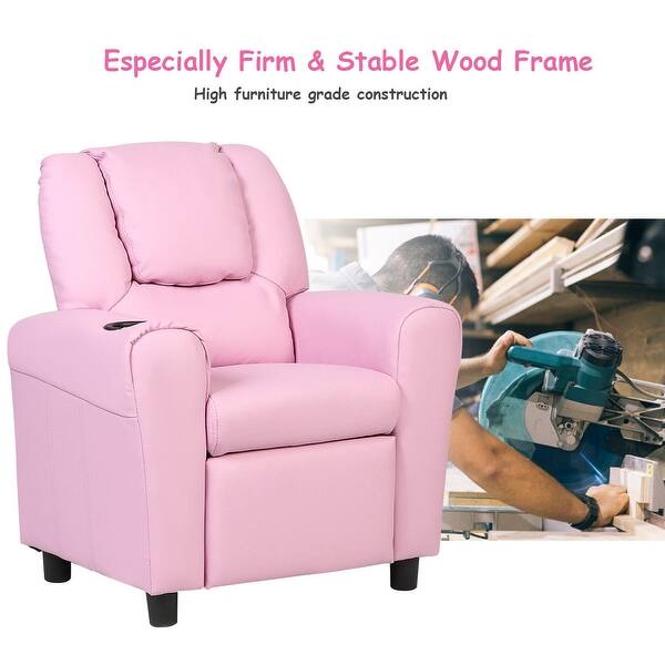Shop Costway Kids Recliner Armchair Children S Furniture Sofa Seat