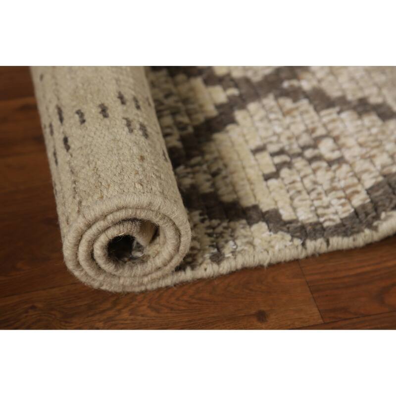 Moroccan Oriental Foyer Rug Hand-Knotted Accent Wool Carpet - 2'0"x 3'0"