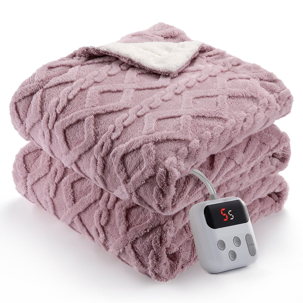 Heated Blanket with 10 Heating Levels and Time Settings, Machine Washable