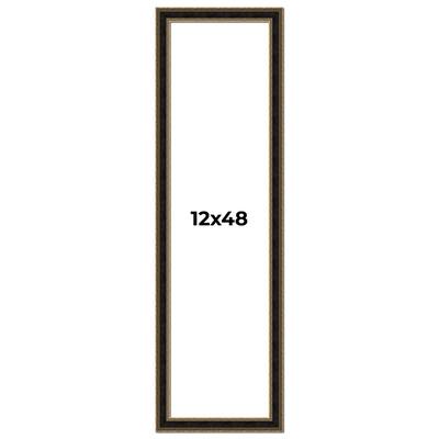 12x48 Frame Gold Antique Vintage Sold Wood Picture Frame | 1.75 Inch