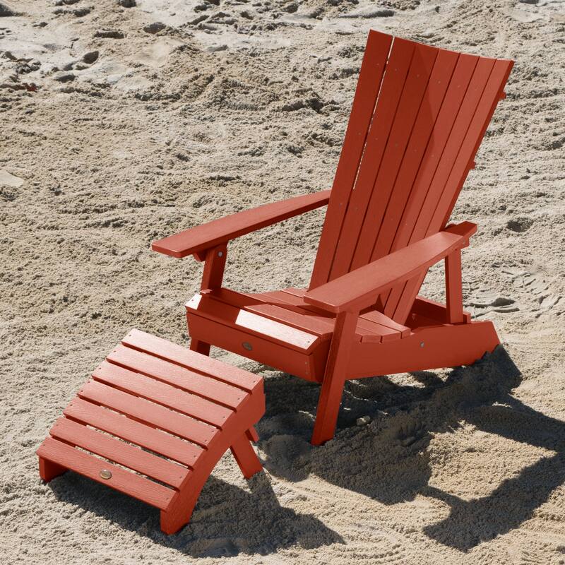 HIGHWOOD Modern Outdoor Chair and Ottoman Set