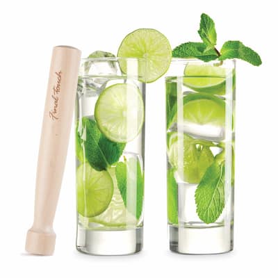 Final Touch Mojito Glass and Muddler Set