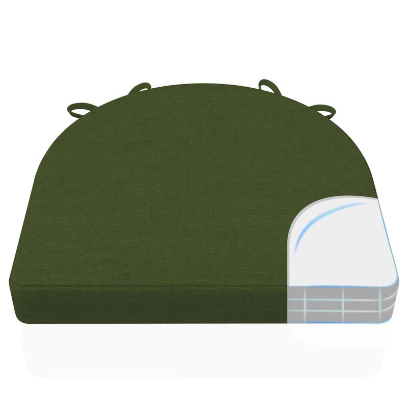 AAAAAcessories 17 in. X 16 in.Indoor Strap Non-slip Chair Cushion for Multi-scenario Setups (2 Pack) - N/A