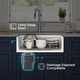 preview thumbnail 8 of 11, Pure 33 Inch Curved Apron Front Farmhouse Kitchen Fireclay Sink