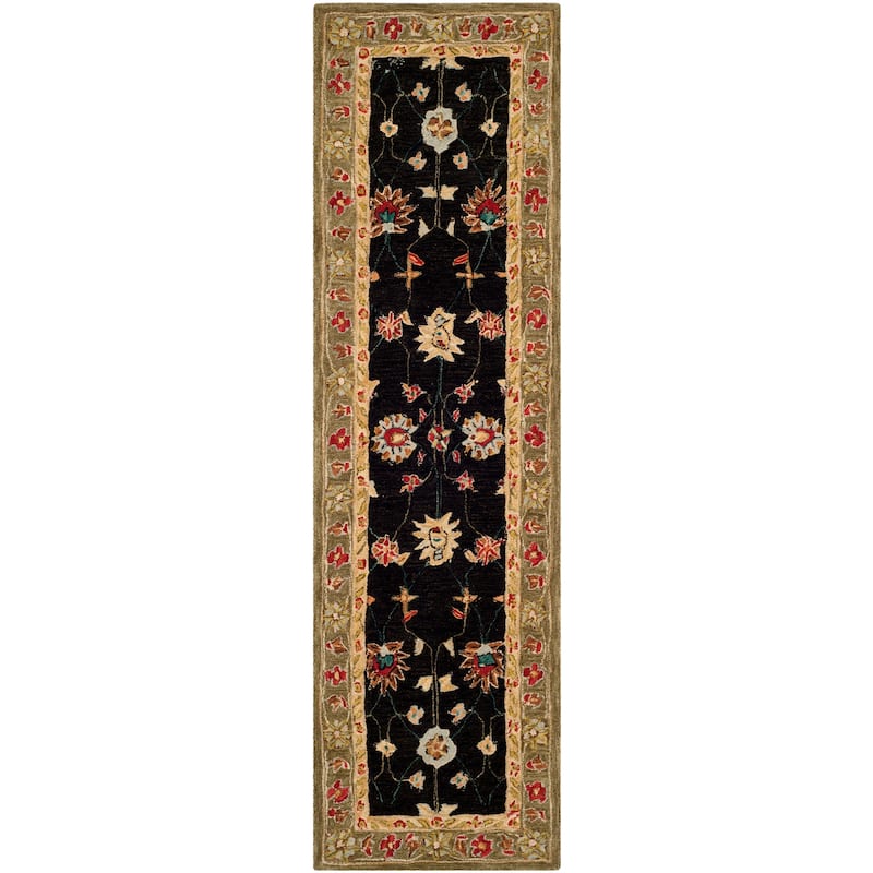 SAFAVIEH Handmade Anatolia Elmaz Traditional Oriental Hand-spun Wool Rug