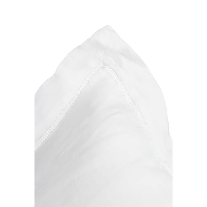 Belgian Flax Linen Collection Ladder Hemstitch Pillowcases/Euro Shams