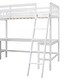 preview thumbnail 7 of 10, Wood Twin Size L-Shaped Loft Bed with Ladder and 2 Built-in L-Shaped Desks