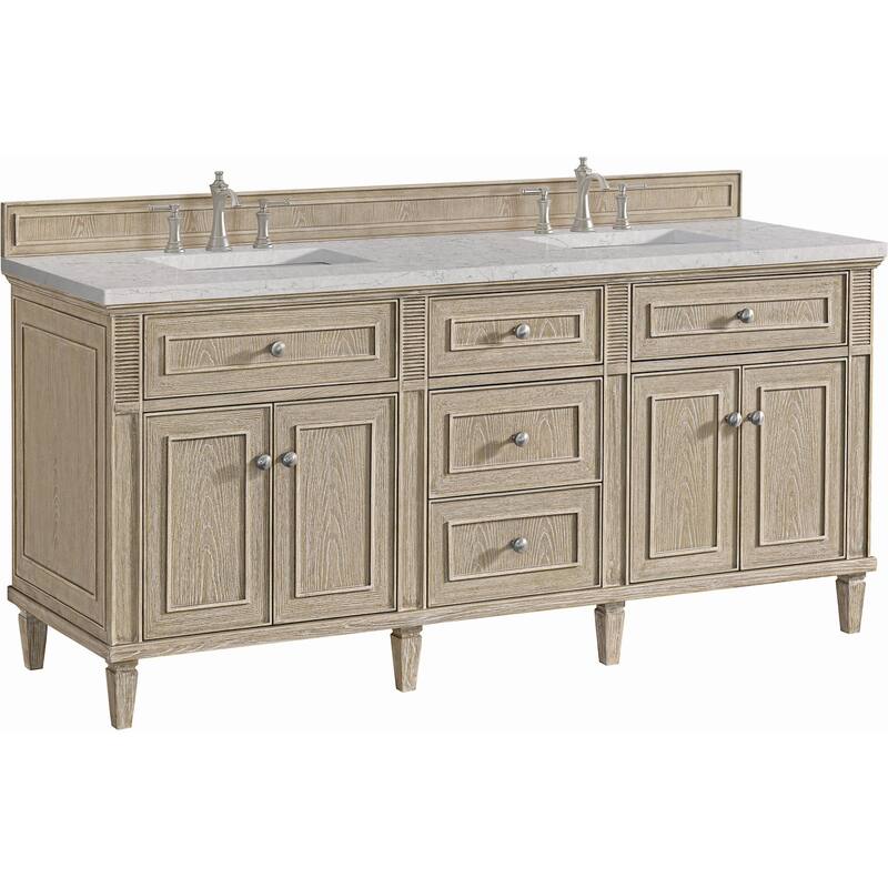 James Martin Vanities 424-V72-FEJP Lorelai 72" Free Standing Double
