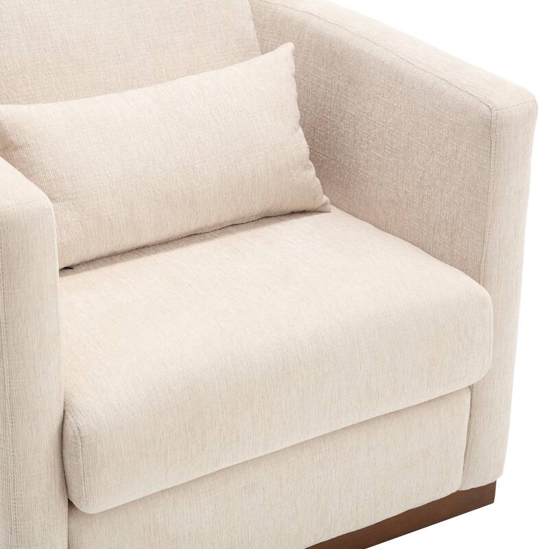 Swivel Barrel Chair, Round Accent Sofa Chair for Living Room, 360 Degree Swivel Barrel Club Chair, Leisure Arm Chair