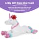 Kids Extra Large Life-Size Plush Rainbow Unicorn Stuffed Animal - Bed ...
