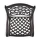 preview thumbnail 4 of 7, Hallandale Sarasota Aluminum Dining Set by Christopher Knight Home