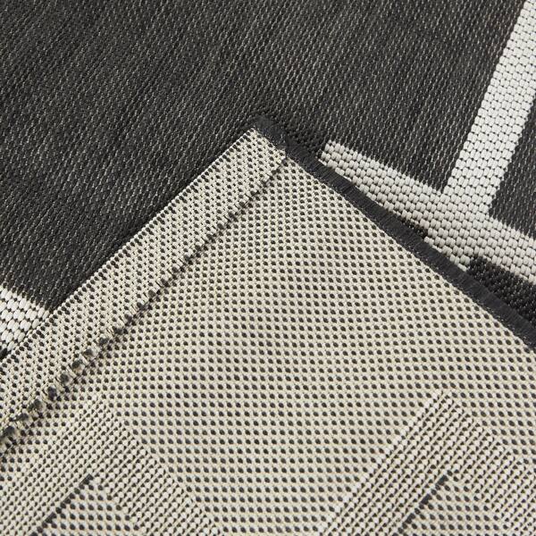 Lyra Art Deco Border Indoor/Outdoor Area Rug