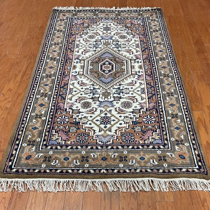 HERAT ORIENTAL Handmade Bidjar Wool Rug - 3x5'4 - Ivory