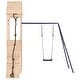 preview thumbnail 5 of 19, vidaXL Swing Set Outdoor Backyard Wooden Playground Equipment for Kids Age 3-8