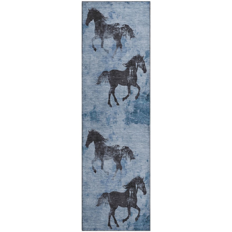 Premium Washable Super Two Horses Mayfield Rug