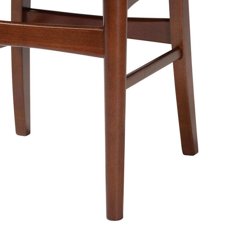 Netherlands Mid-century Modern Scandinavian Style Dark Walnut Bent Wood Dining Side Chair (Set of 2)