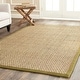 preview thumbnail 67 of 169, SAFAVIEH Natural Fiber Marina Basketweave Seagrass Rug 3' x 5' - Natural/Olive
