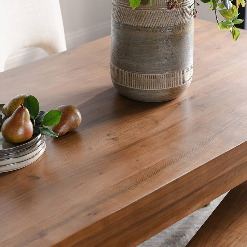 Classic Home Arno 72" Acacia Wood Dining Table in Natural Finish