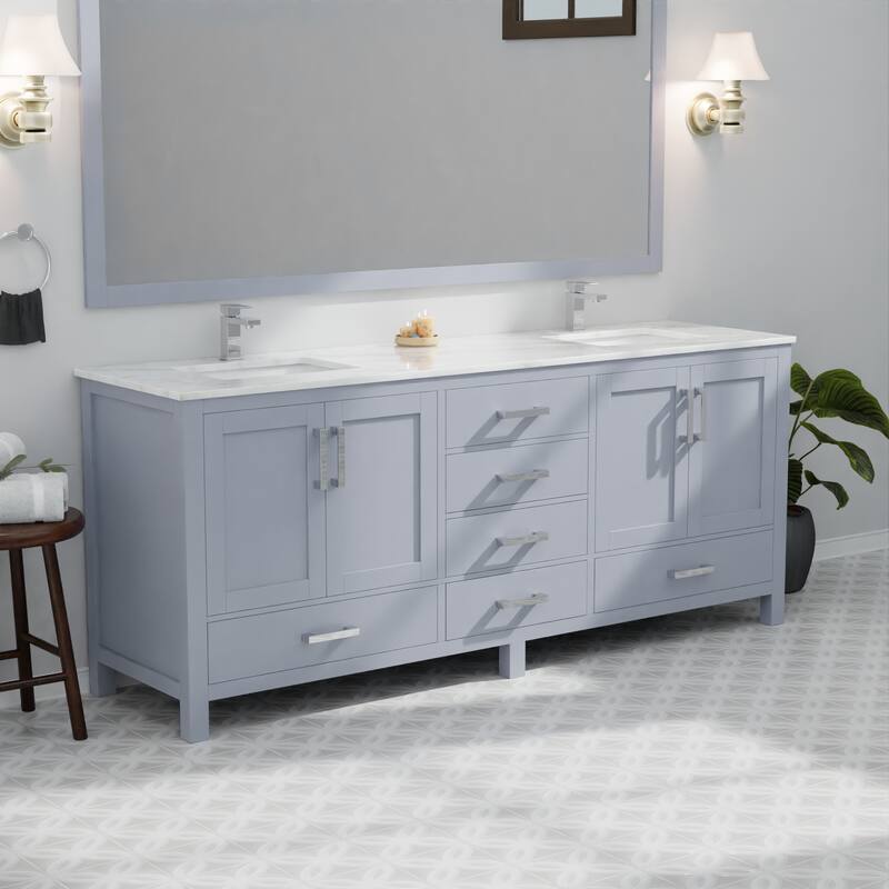 Jacques Bath Vanity No Top and Mirror