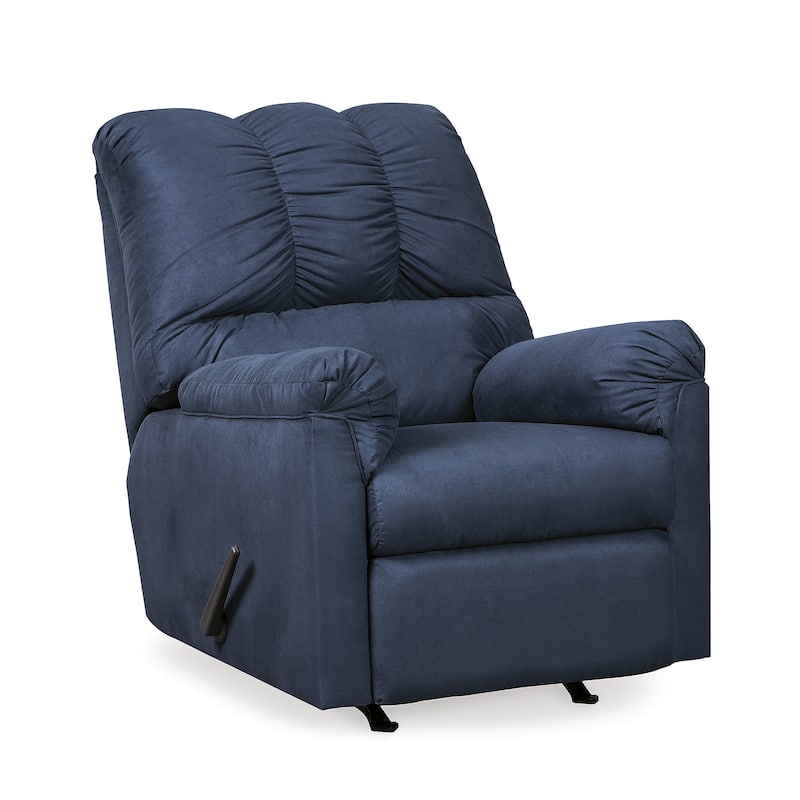 Darcy Contemporary Blue Rocker Recliner
