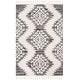 preview thumbnail 21 of 136, SAFAVIEH Moroccan Tassel Shag Iulieana Boho Tribal 2-inch Thick Rug 4' x 6' - Ivory/Grey - Rectangle