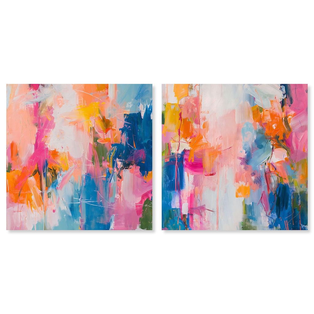Knowing Me Set Canvas Set of 2 by Art Remedy, Gallery Wrapped