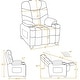 preview thumbnail 5 of 7, MCombo Big Kids Recliner Chair with Cup Holders , Velvet Fabric