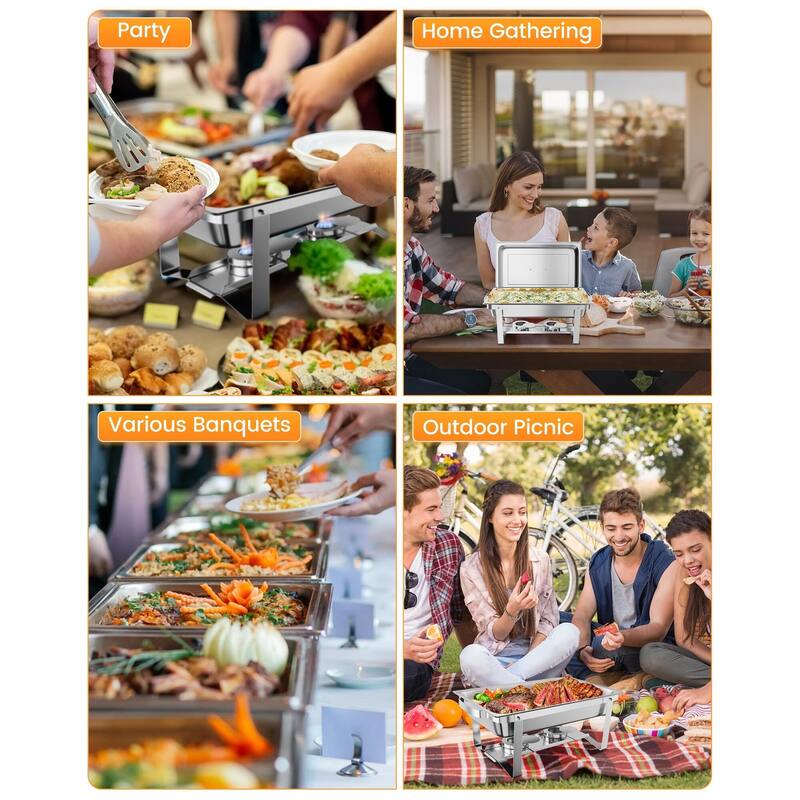 Chafing Dish Buffet Set 4 Pack