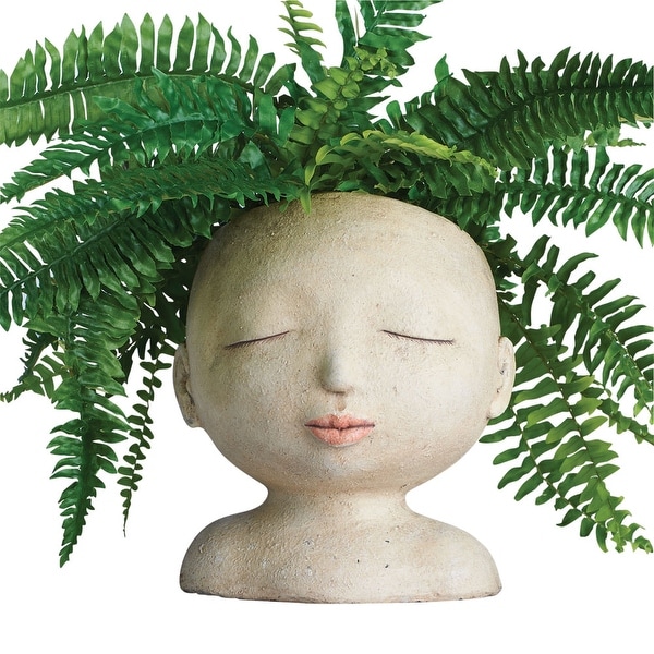 Head of a Lady Indoor/Outdoor Resin Planter
