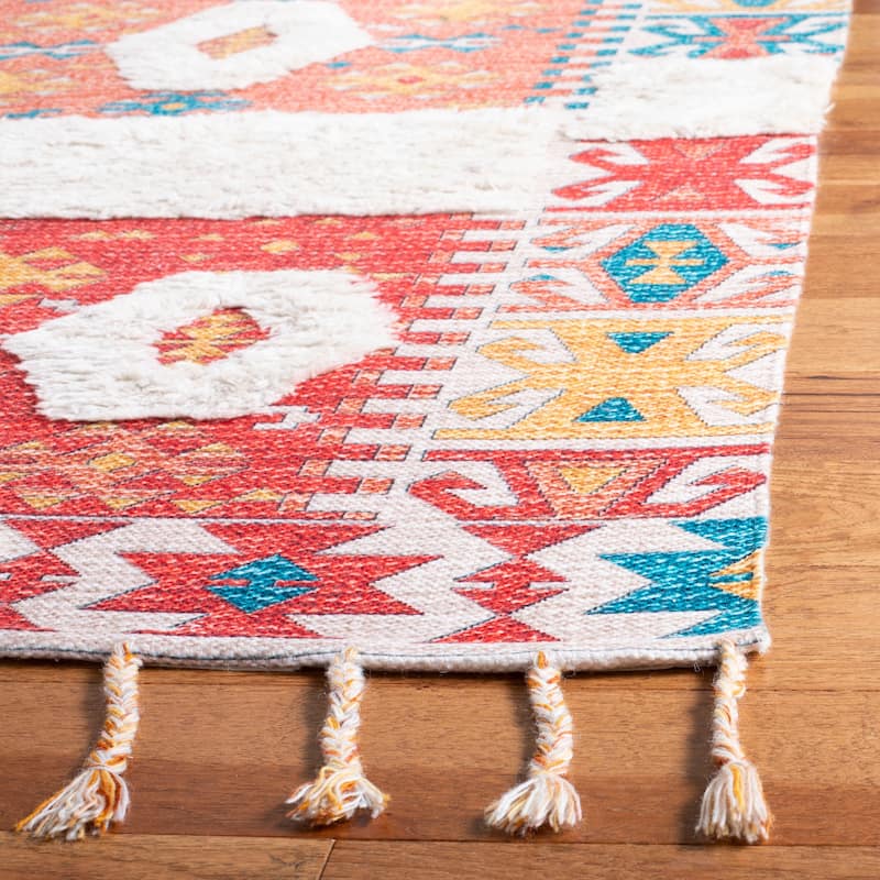 SAFAVIEH Handmade Saffron Marlee Modern Tribal Cotton Rug