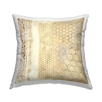 Stupell Rustic Tan Geometric Shapes Printed Outdoor Throw Pillow Design ...