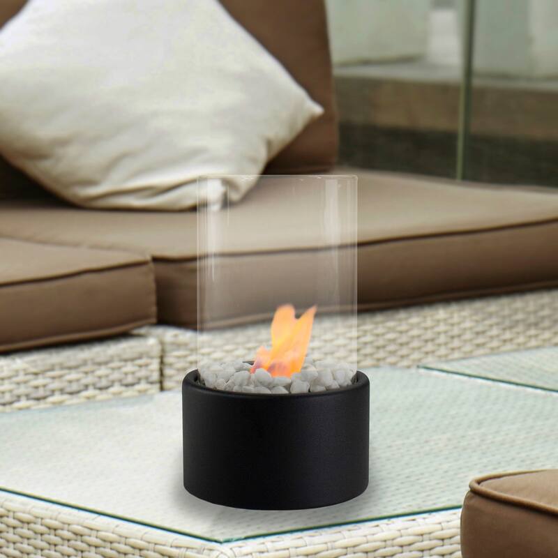 10.5" Bio Ethanol Round Portable Tabletop Fireplace