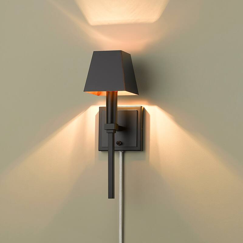 Messina 1 Light Wall Sconce - Matte Black