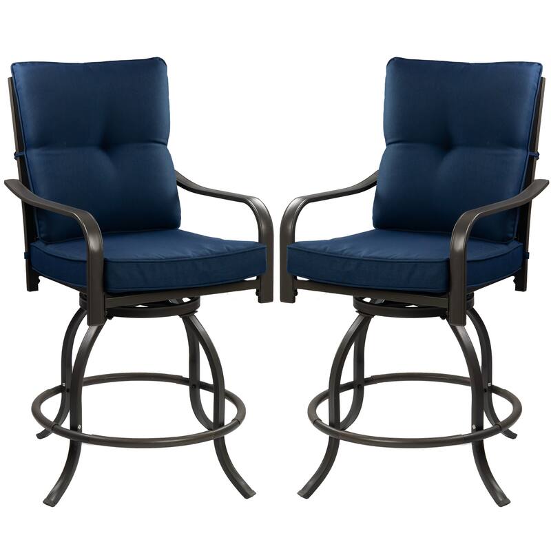 Kozyard Isabella High Swivel Bar Stools/Chair Set