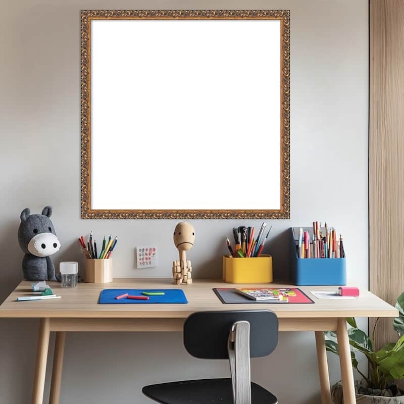 Amanti Art Antique Bronze Framed Dry Erase Magnetic Board
